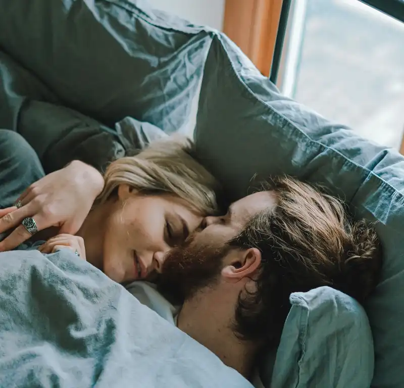 A photo of a person lying down